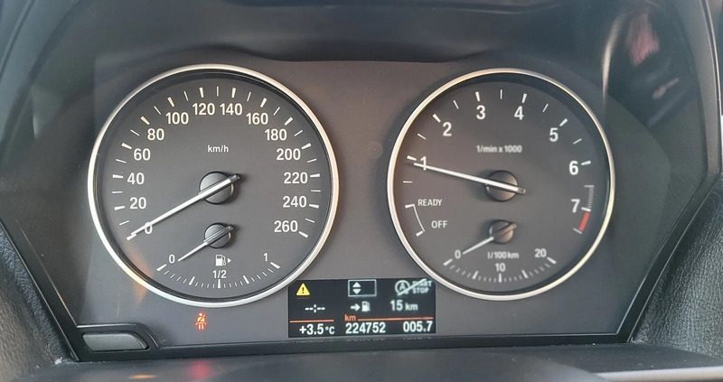 BMW Seria 1 cena 39999 przebieg: 224752, rok produkcji 2015 z Kąty Wrocławskie małe 704